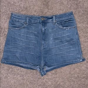 BDG at Urban Outfitters High Waisted Denim Shorts